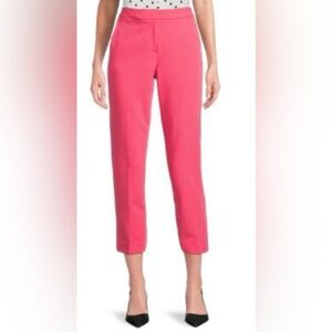 Tommy Hilfiger cropped Straight-Leg Pants in Bright Pink